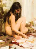 Richard Schmid, Nude Jamie, Oil on canvas
