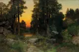 Thomas Moran, Solitude, Coconino Forest, Arizona, Oil on canvas