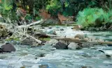Richard Schmid, River Landscape, Oil on canvas