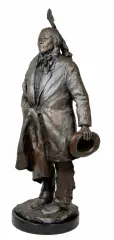 Spotted Tail by Glenna Goodacre, Bronze, cast number 5/25, sold Apr 2022