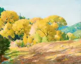 Joseph Henry Sharp, Cottonwood, Canon Taos, Oil on canvas