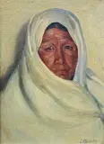 Joseph Henry Sharp, Portrait, Oil on canvas