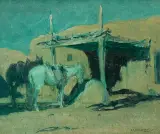 Oscar E. Berninghaus, At the Hitchrack