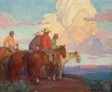 Edgar Alwin Payne, Arizona Indians, Oil on canvas