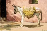 Clark Hulings, Patient Companion, Oil on board
