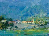 Richard Schmid, Blue Mountain, Oil on board