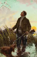 Opening Morning by Frank Stick, Oil on canvas, sold Apr 2022