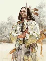 Roy Andersen, Keeper of the Kiowa, Mixed Media