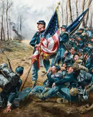 Don Troiani, Union Standard Bearer, Oil on board