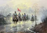 G. Harvey, Jeb Stuart’s Return, Oil on canvas