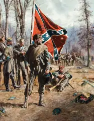 Don Troiani, Southern Standard Bearer, Oil on board