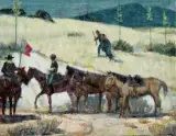 Kenneth Riley, Scouting the Ridge, Acrylic