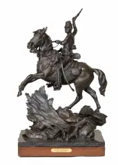 Curt Mattson, Ready for Trouble, Bronze, cast number 8/9