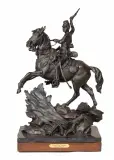 Curt Mattson, Ready for Trouble, Bronze, cast number 8/9