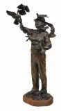 George Lundeen, Old Friends, Bronze, cast 6/21