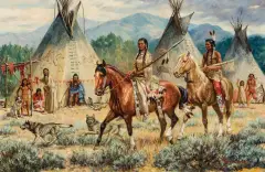 Raymond Pease, Showing Off Her Warrior, Oil on board