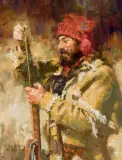 C. Michael Dudash, Ramrod Smith, Oil on board