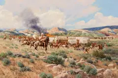 Karin Hollebeke, Broken Treaties, Oil on canvas