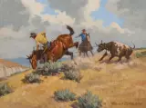 Nicholas Firfires, Jerked Down, Oil on canvas