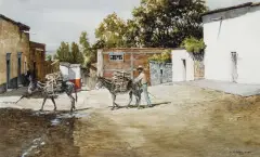 Morris Rippel, Wood Merchant – San Miguel, Watercolor