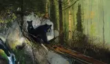 Michael Coleman, Into the Woods, Oil on board