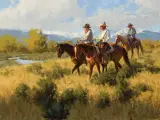 Bill Anton, Fall Comes to the Valley, Oil on board