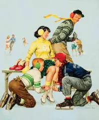 The Flirt by Charlie Dye, Oil on board, sold Apr 2023