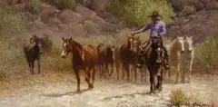 Wayne Baize, Slowing the Pace, Oil on linen