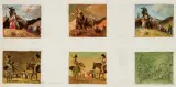 Tom Lovell, Compilation of six studies, Oil on paper