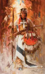 Roy Andersen, Sweet Medicine Chief, Oil on canvas