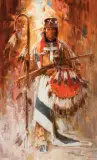 Roy Andersen, Sweet Medicine Chief, Oil on canvas