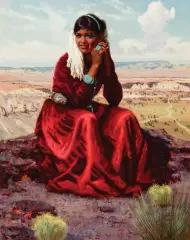 R. Brownell McGrew, Waiting, Oil on board