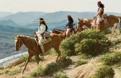 David Nordahl, Chiricahua Raiding Party, Oil on board
