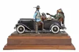 Pow Wow Limo by Dave McGary, Bronze, cast 6/32, sold Apr 2023