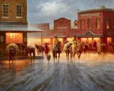 Gary Lynn Roberts, New In Town, Oil on canvas