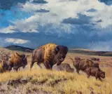 Brian Grimm, Beating Thunder, Oil on board