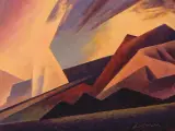 Ed Mell, Iron Hills, Oil on board