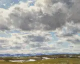 Clyde Aspevig, March Skies, Oil on board