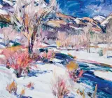Walt Gonske, West Fork of the San Juan-Colorado, Oil on canvas