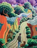 Kim Douglas Wiggins, Tranquillo, Oil on board