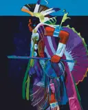 John Nieto, Traditional Dancer III, Acrylic on canvas