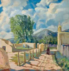 Joseph Fleck, Taos Spring, Oil on board