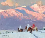John Moyers, Miles From Home, Oil on board
