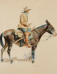 Frederic Remington, Set of eight: A Bunch of Buckskins, Lithograph
