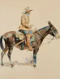 Frederic Remington, Set of eight: A Bunch of Buckskins, Lithograph
