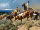 Bill Anton, Texas Legacy, Oil on board