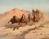 Olaf Wieghorst, Late Stage, Oil on canvas