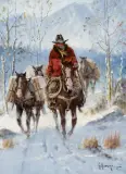 G. Harvey, Wishing for Spring, Oil on canvas