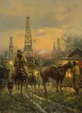 G. Harvey, KCGR Black Gold, Oil on canvas