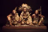 John Coleman, Gall, Sitting Bull, & Crazy Horse, 1876, Bronze, cast 8/9